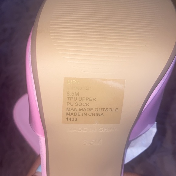 🚫SOLD🚫 NIB Steve Madden Lipa pink vinyl mules size 8.5 - Picture 15 of 16